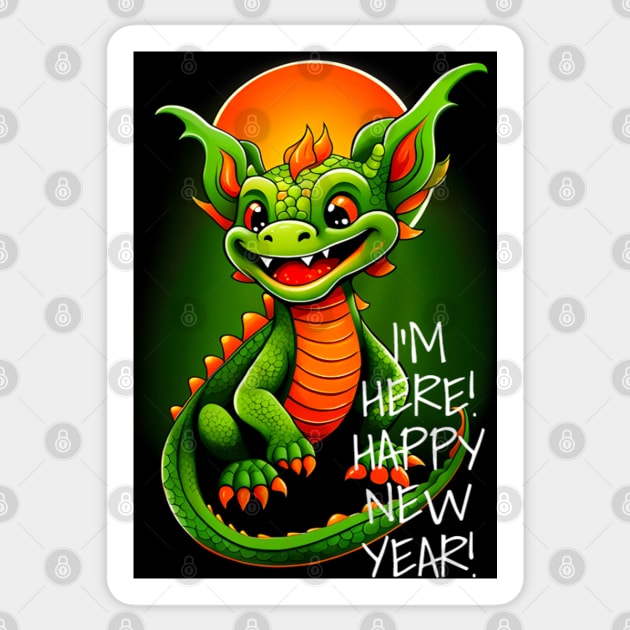 Welcome to the majestic year of the Green Dragon: a spectacular celebration of the Chinese New Year. Sticker by umculi